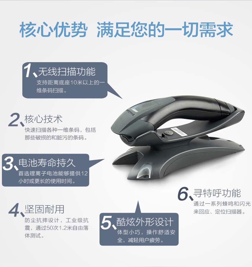 Honeywell Voyager 1202g 無線單線激光掃描器特點